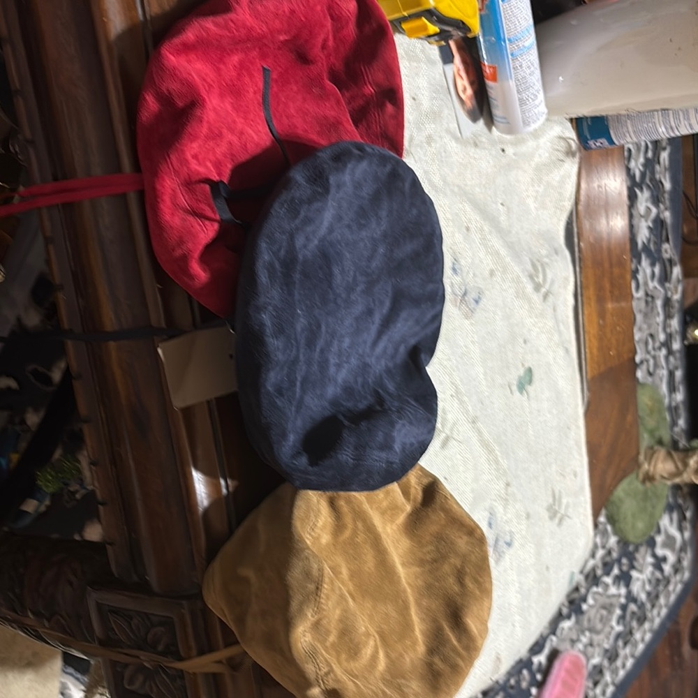 Nordstrom Women's Red, Navy, and Tan Hats